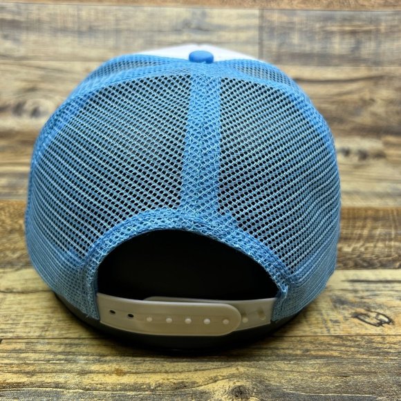 Retro New York Giants Mens Trucker Hat Blue Snapback 50s Vintage Logo Baseball - Picture 5 of 8